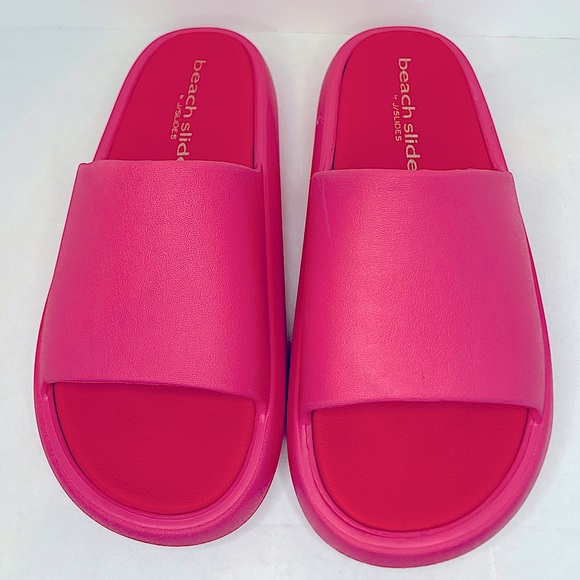 BEACH SLIDES by J/Slides SQUISH SANDAL FUCHSIA/RED EVA - size EU 40-41 - Picture 3 of 5